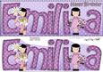 Girlz Birthday Emilia Large Dl Quick Card 3D Decoupage