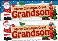 Xmas Great Grandson Santa Signpost Lge Dl Decoupage