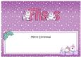 Xmas Fliss Polar Bears Matching Large Dl Insert