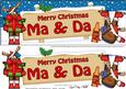 Xmas Ma & Da Rudolph Signpost Large Dl Easicut Decoupage