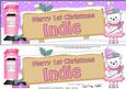 1st Xmas Indie Teddy Lge Dl Easicut Decoupage