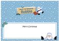 1st Xmas Robbie Santa Signpost Large Dl Insert
