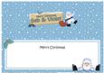 Xmas Seb & Violet Santa Signpost Large Dl Insert