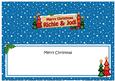 Xmas Richie & Jodi Trees Signpost Lge Dl Matching Insert