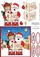 Singing Santa & Gigi Horse Merry Carollers 3D Decoupage