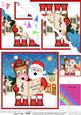 Singing Santa & Gigi Horse Merry Carollers Scallop Corner