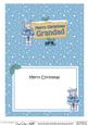 Xmas Grandad Horse Signpost 5x7 Matching Insert