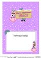Xmas Niece Owls Signpost 5x7 Matching Insert