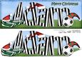 Xmas Adam Football Large Dl & 3D Decoupage