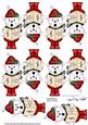 Xmas Teddy Ed 3D Decoupage Sheet
