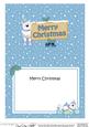 Xmas Polar Bear Signpost 5x7 Matching Insert