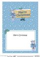 Xmas Gigi Horse Signpost 5x7 Matching Insert