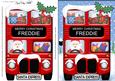 Xmas Santa Express Freddie A5 3D Decoupage