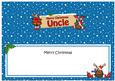 Xmas Uncle Rudolph Signpost Large Dl Matching Insert