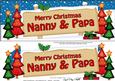 Xmas Nanny & Papa Trees Signpost Large Dl Easicut Decoupage