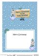 Xmas Twin Brother Owls Signpost 5x7 Matching Insert
