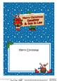 Xmas Daughter & Son in Law Rudolph Signpost 5x7 Insert