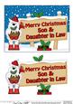 Xmas Son & Daughter in Law Bear Signpost 5x7 Decoupage