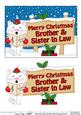 Xmas Brother & Sister in Law Cat Signpost 5x7 Decoupage