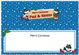 Xmas Paul & Kimmy Snowmen Signpost Large Dl Matching Inse