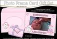 New Baby Girl Easicut Photo Frame Card Gift Set