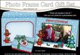 Xmas Robins Easicut Photo Frame Card Gift Set