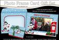 Xmas Snowmen Easicut Photo Frame Card Gift Set