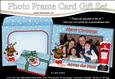 Xmas Rudolph Easicut Photo Frame Card Gift Set