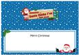 Xmas Dear Santa  -  Signpost Lge Dl Matching Insert