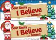 Xmas Dear Santa  -  Signpost Lge Dl Easicut Decoupage