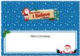 Xmas Dear Santa  -  Signpost Lge Dl Matching Insert
