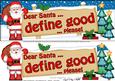 Xmas Dear Santa  -  Signpost Lge Dl Easicut Decoupage