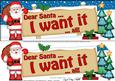 Xmas Dear Santa  -  Signpost Lge Dl Easicut Decoupage