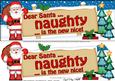 Xmas Dear Santa  -  Signpost Lge Dl Easicut Decoupage