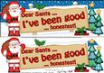 Xmas Dear Santa  -  Signpost Lge Dl Easicut Decoupage