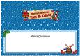 Xmas Tom & Olivia Rudolph Signpost Large Dl Insert