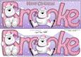 Xmas Brooke Polar Bears Large Dl & 3D Decoupage