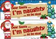 Xmas Dear Santa  -  Signpost Lge Dl Easicut Decoupage