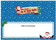 Xmas Dear Santa  -  Signpost Lge Dl Matching Insert