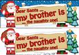 Xmas Dear Santa  -  Signpost Lge Dl Easicut Decoupage