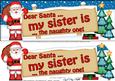 Xmas Dear Santa  -  Signpost Lge Dl Easicut Decoupage