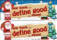 Xmas Dear Santa  -  Signpost Lge Dl Easicut Decoupage