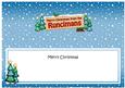 Xmas Runcimans Trees Signpost Large Dl Matching Insert