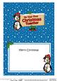 1st Xmas Together Penguins Signpost 5x7 Matching Insert