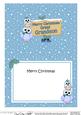Xmas Great Grandson Owls Signpost 5x7 Insert