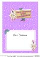 Xmas Great Granddaughter Bear Signpost 5x7 Insert