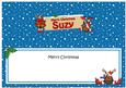 Xmas Suzy Rudolph Signpost Lge Dl Insert