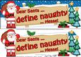 Xmas Dear Santa - Signpost Lge Dl Easicut Decoupage
