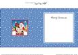Carol Singing Santa & Robin Merry Carollers Square Insert