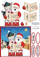 Singing Santa & Gigi Horse Merry Carollers 3D Decoupage